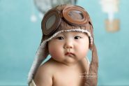 Baby Boy Toddler Aviator Hat UP movie prop pilot hat bomber hat in brown, Children’s Photography Prop