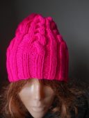 Cable Knit Slouchy Beanie Hat Acrylic Neon Pink Hand Made
Seller details