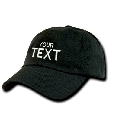 Black Dad Hat Custom Embroidered Baseball Cap, Your Own Personalized Hat Custom Hat on a Curved Brim Baseball Cap, Choose Your Text
Seller details